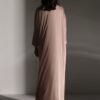 Silk Free Size Brown Kaftan1