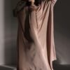 Silk Free Size Brown Kaftan2