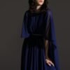 deep blue chiffon kaftan12